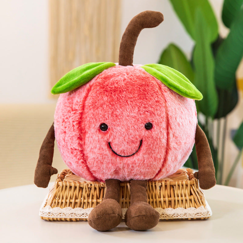 Adorable plush doll with a vibrant watermelon design