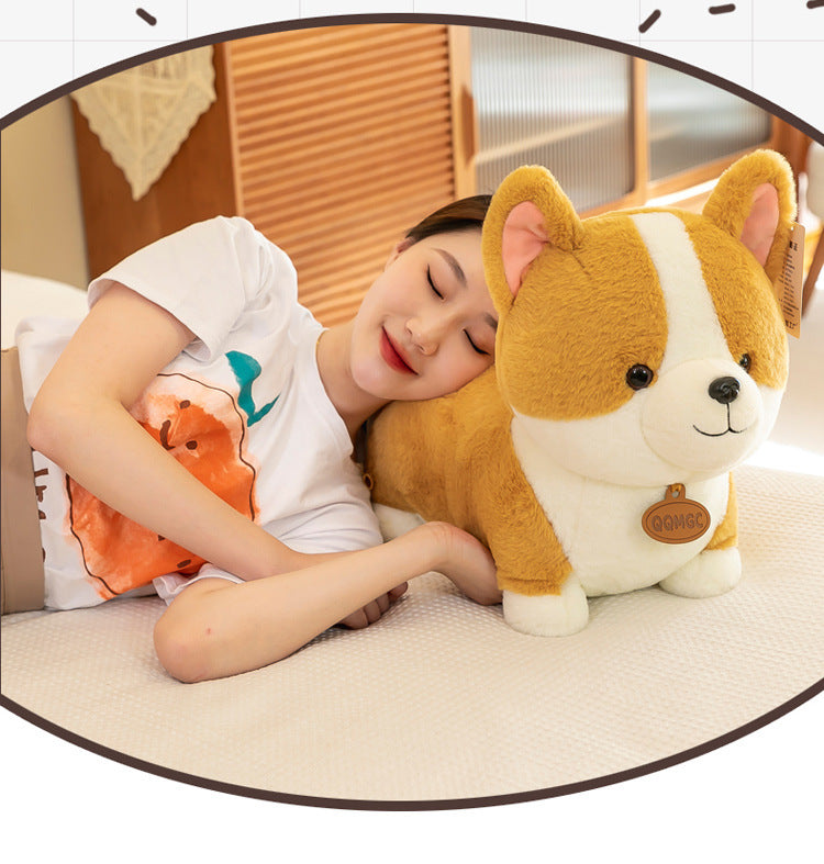 Image of an adorable Corgi plush toy with heart-shaped butt