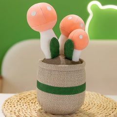 Plush Mushroom Toy adding charm to living room