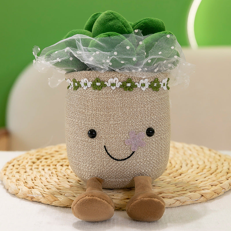 Faux plant and plush toy concept for children's room