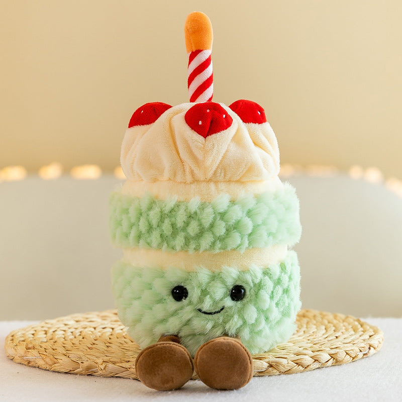 Cheerful mushroom plush enhancing home space