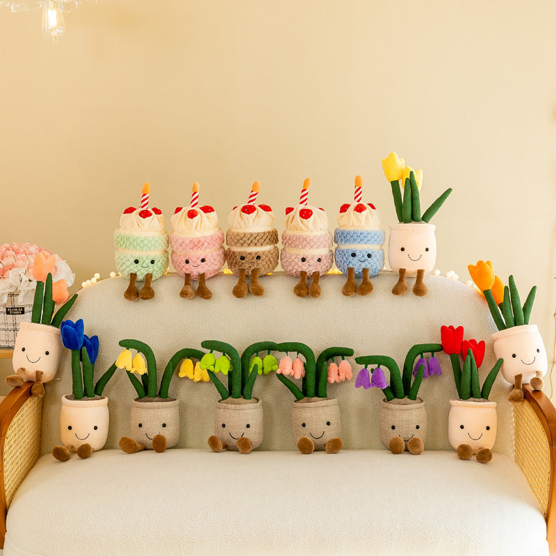 Plush Mushroom Toy adding charm to living room