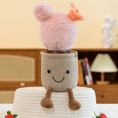 Faux plant and plush toy concept for children's room