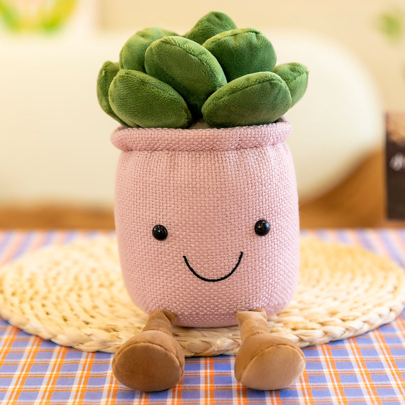 Cheerful mushroom plush enhancing home space
