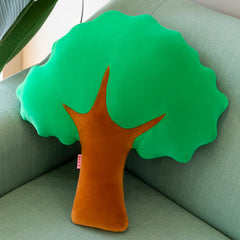 Cute Tulip Plush Pillow on a sofa