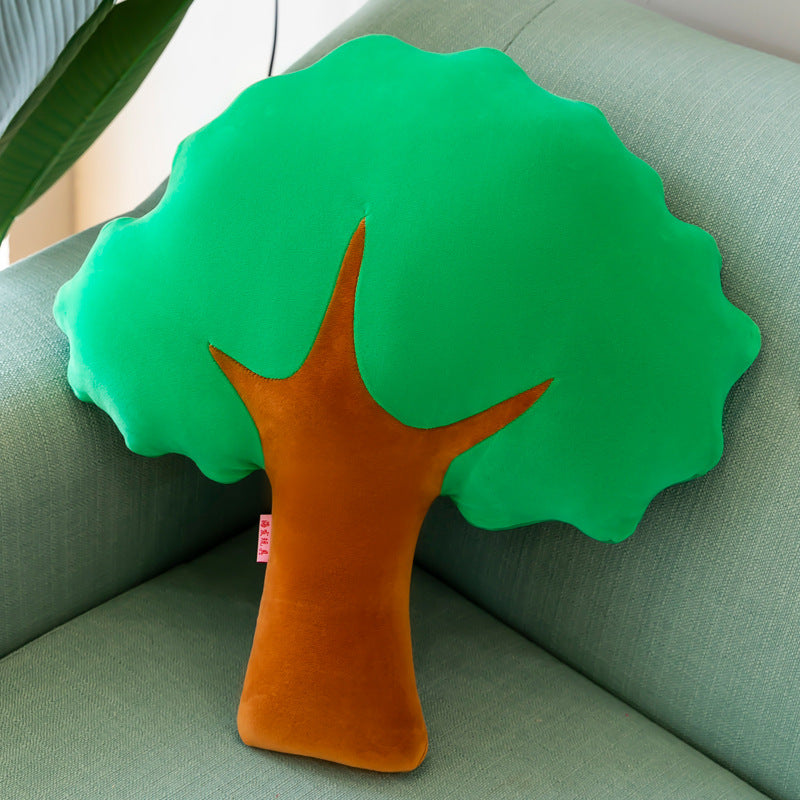 Cute Tulip Plush Pillow on a sofa