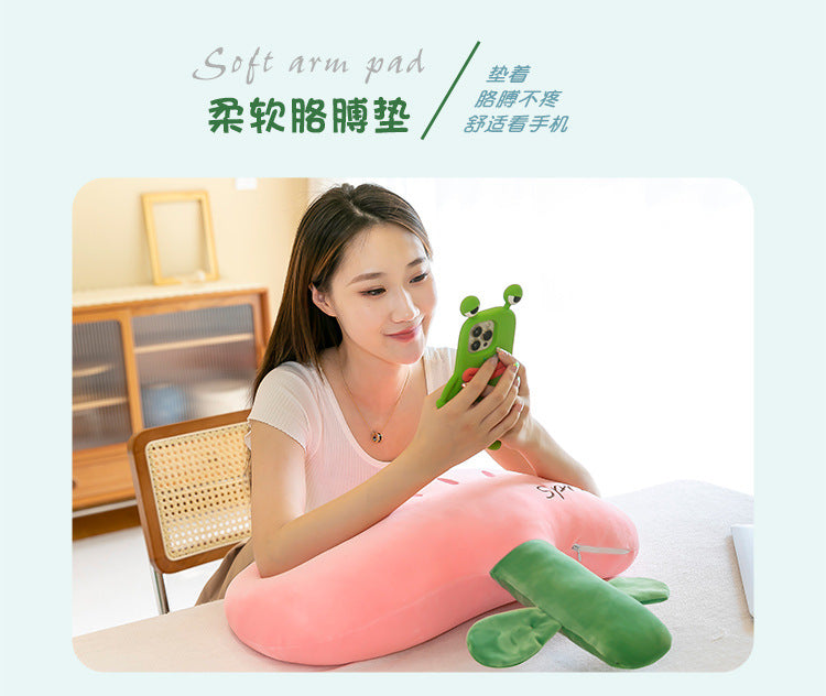Cute Tulip Plush Pillow side view