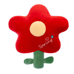 Cute Tulip Plush Pillow vibrant red colour