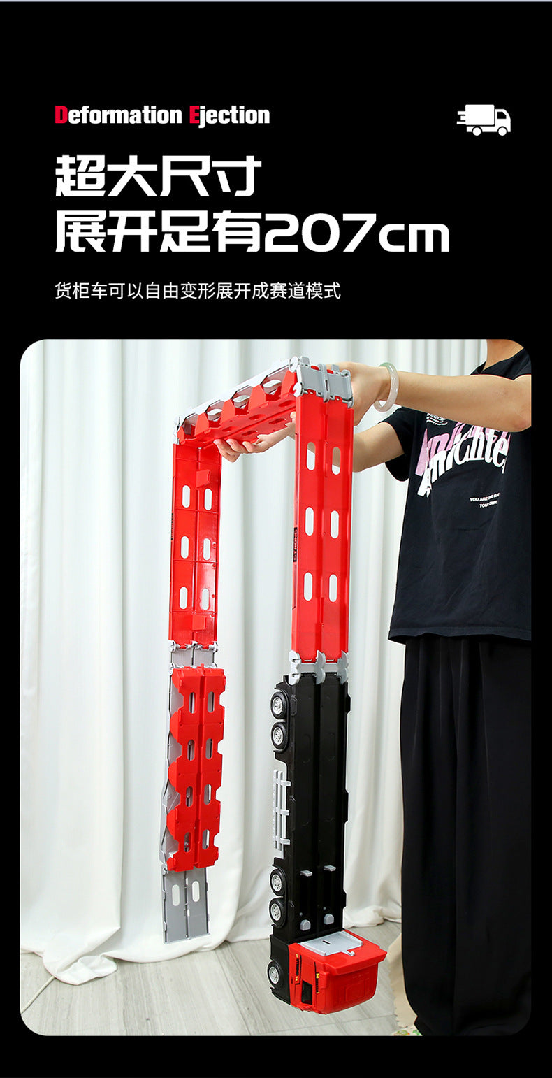 Alloy Toy Truck Launcher side angle