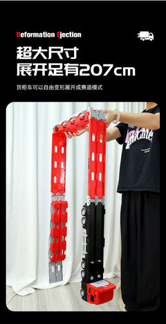 Alloy Toy Truck Launcher side angle