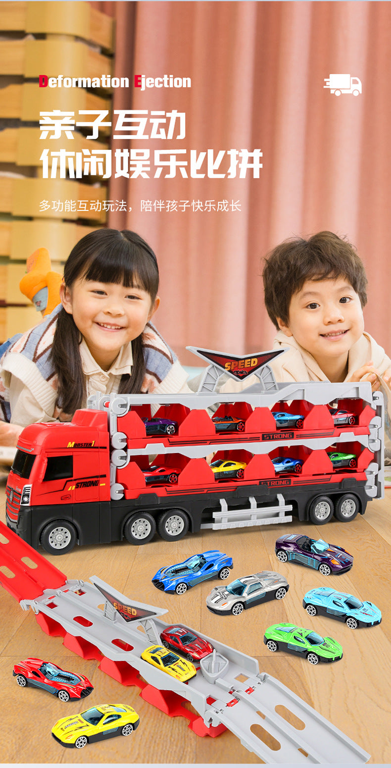 Children playing with Toy Truck