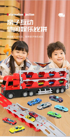 Children playing with Toy Truck