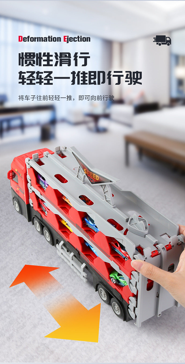 Transforming Toy Truck in outdoor play