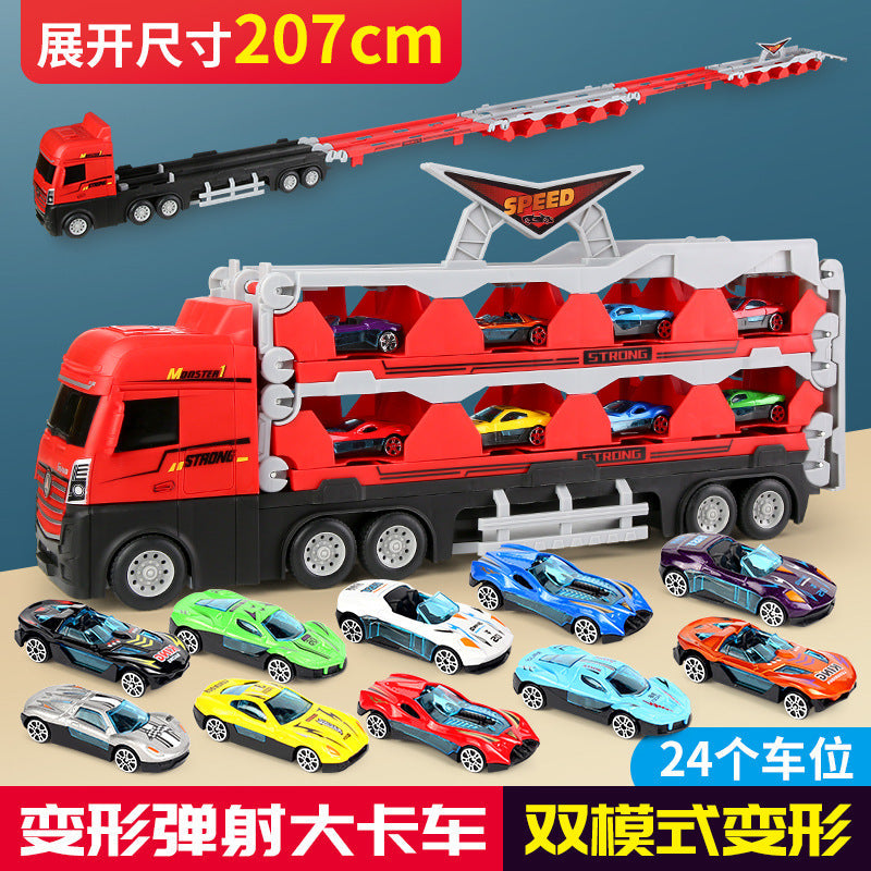 Alloy Toy Truck Launcher side angle