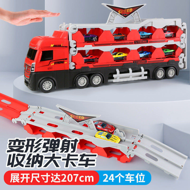 Durable Toy Truck with launcher mechanism