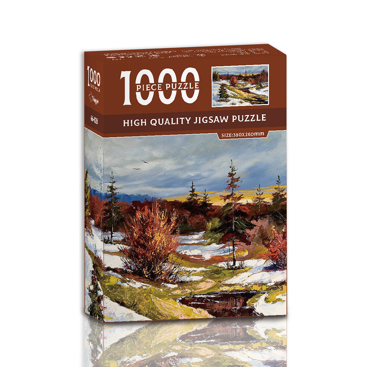 Premium 1000-piece jigsaw puzzle box