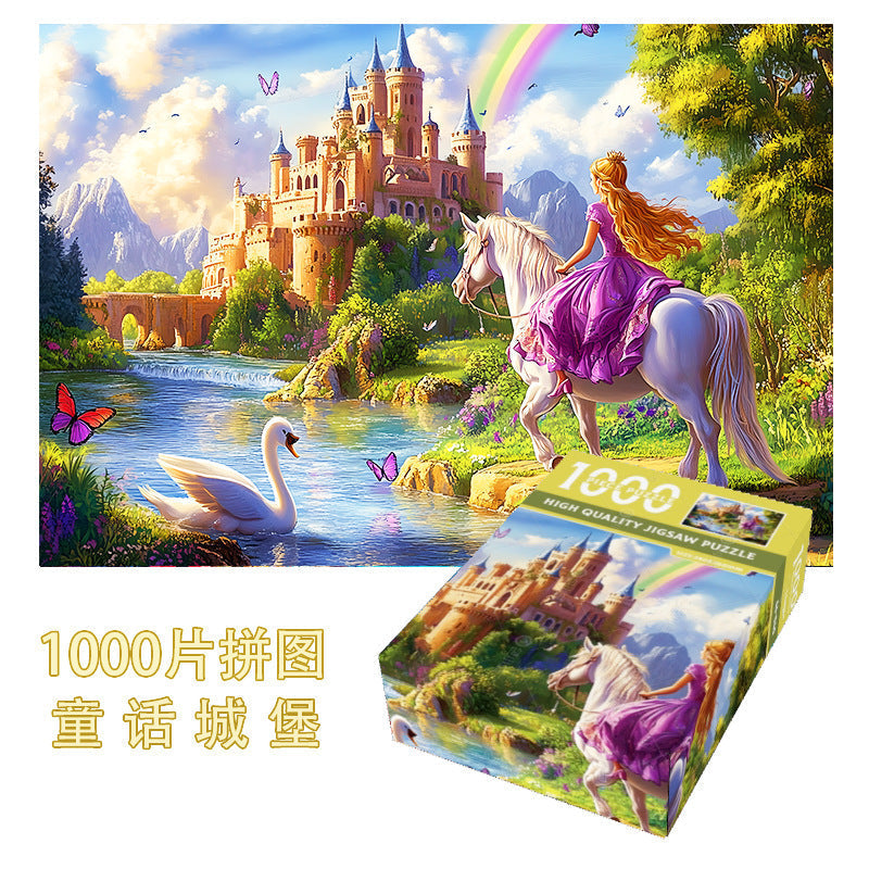High-quality cardboard jigsaw puzzle pieces