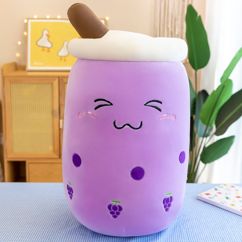boba tea cup plush toy with kids