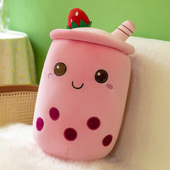 boba tea cup plush toy side view
