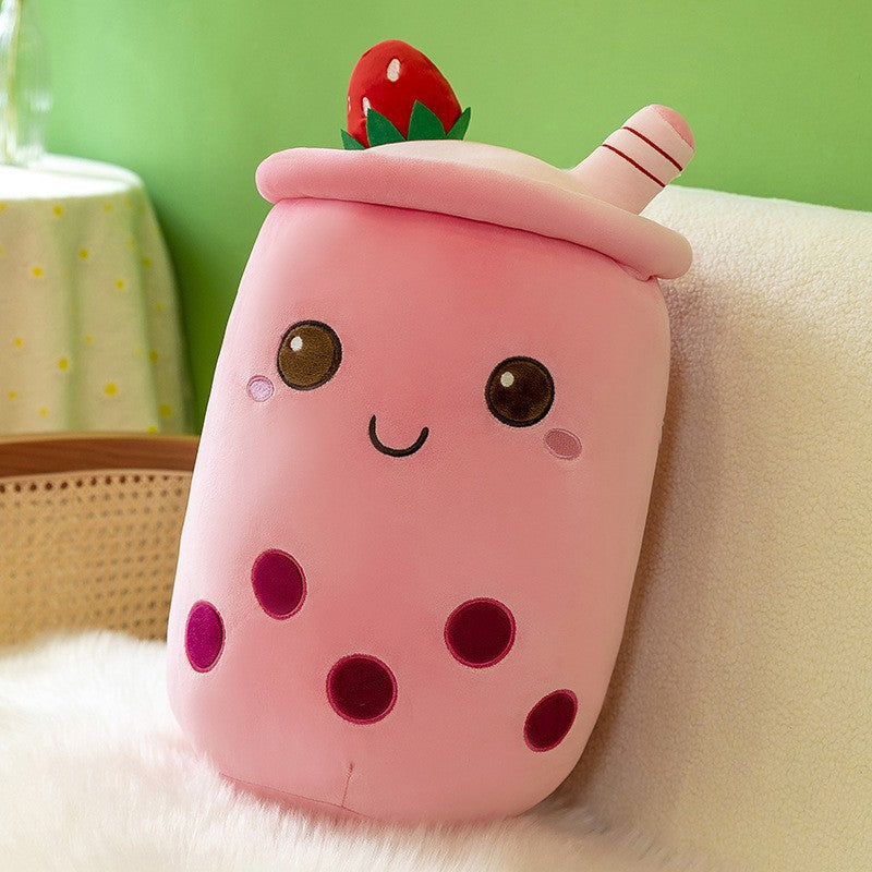 boba tea cup plush toy side view