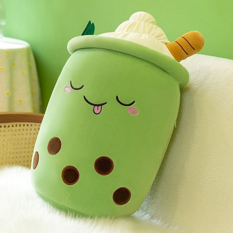 boba tea plush toy back view