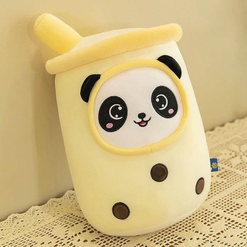 boba tea cup plush toy in imaginative play