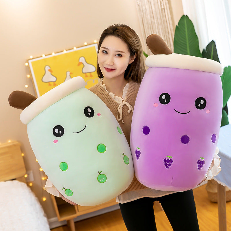 boba tea plush toy back view
