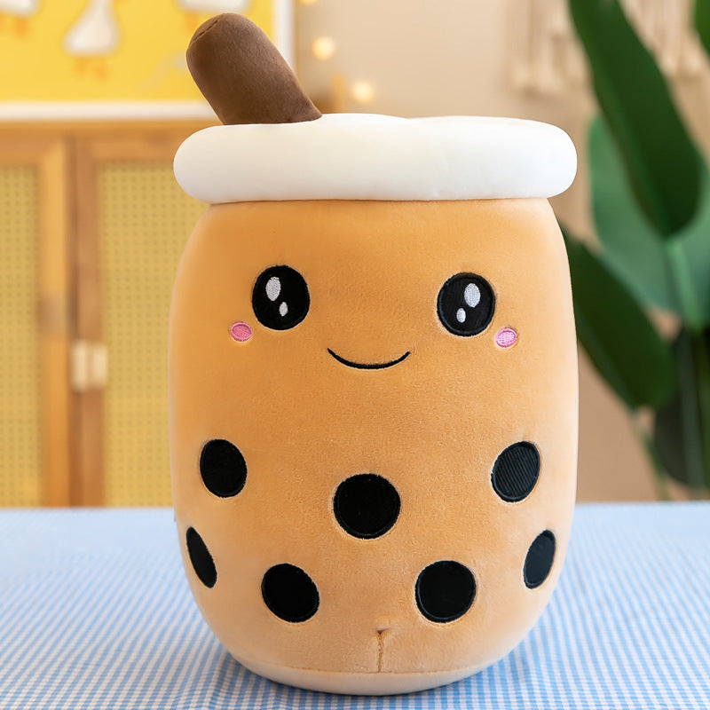 boba tea cup plush toy in imaginative play