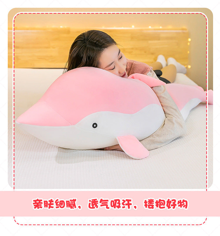 Cuddly dolphin plush toy suitable for kids