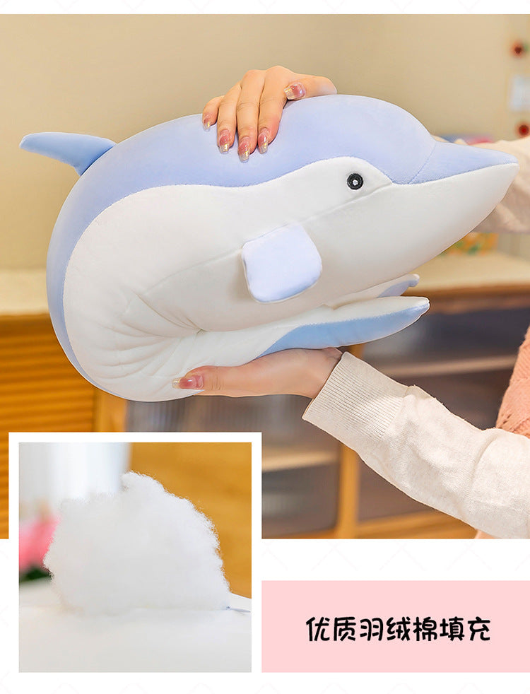 Machine washable dolphin stuffed animal