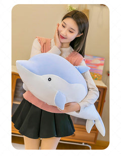 Cuddly dolphin plush toy suitable for kids