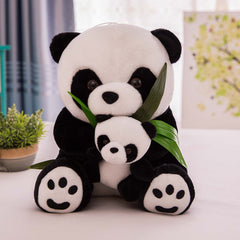 Cute panda toy at home