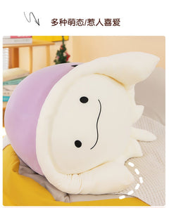 Ray Fish Plush Toy Pillow on sofa