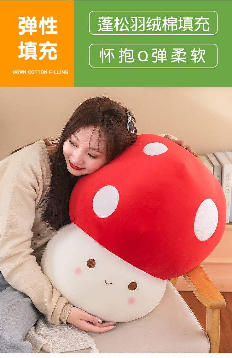 Charming Red Mushroom Figurine with other decorations