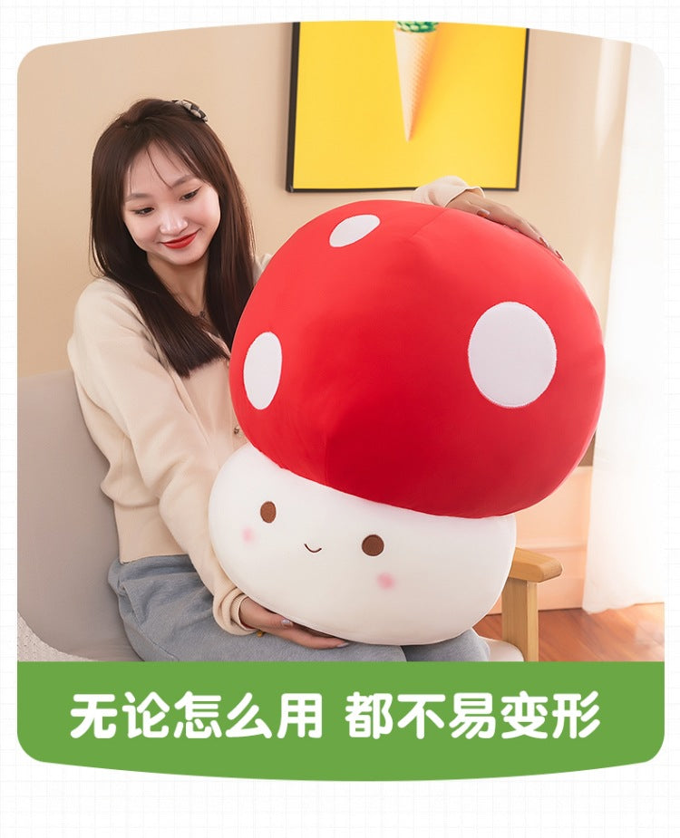 Charming Red Mushroom Figurine side view