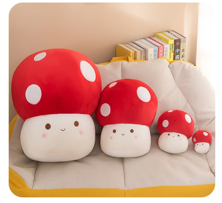 Charming Red Mushroom Figurine in child's room