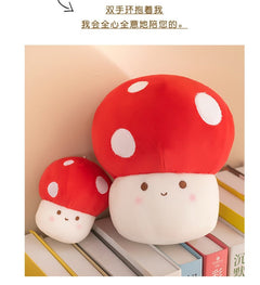 Charming Red Mushroom Figurine front view