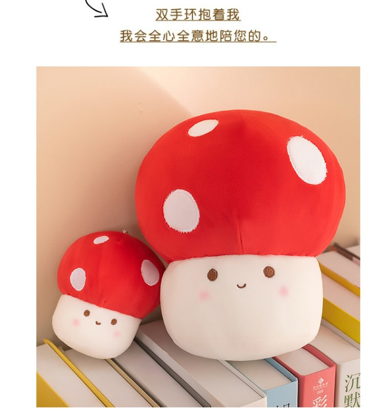 Charming Red Mushroom Figurine front view