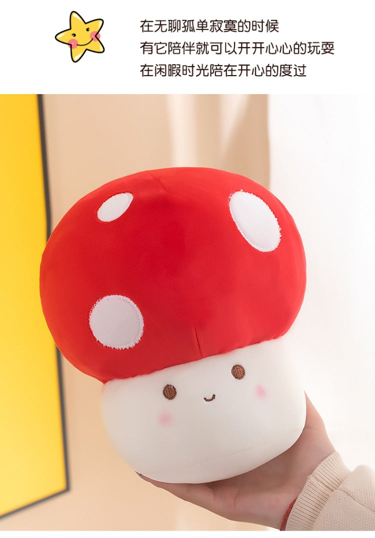 Charming Red Mushroom Figurine side view