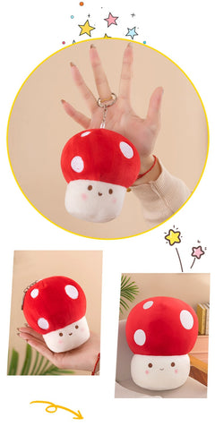 Charming Red Mushroom Figurine close-up
