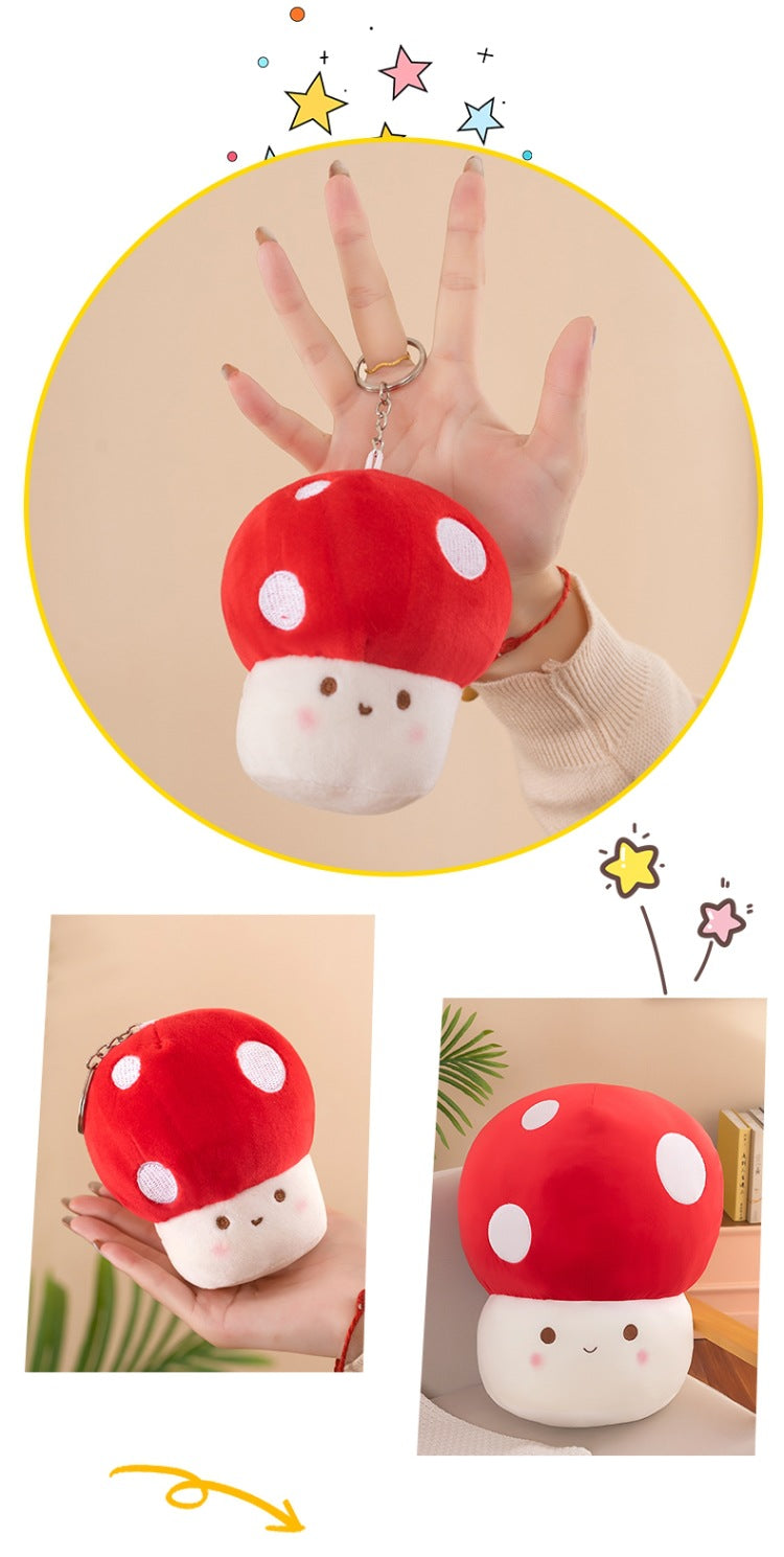 Charming Red Mushroom Figurine close-up
