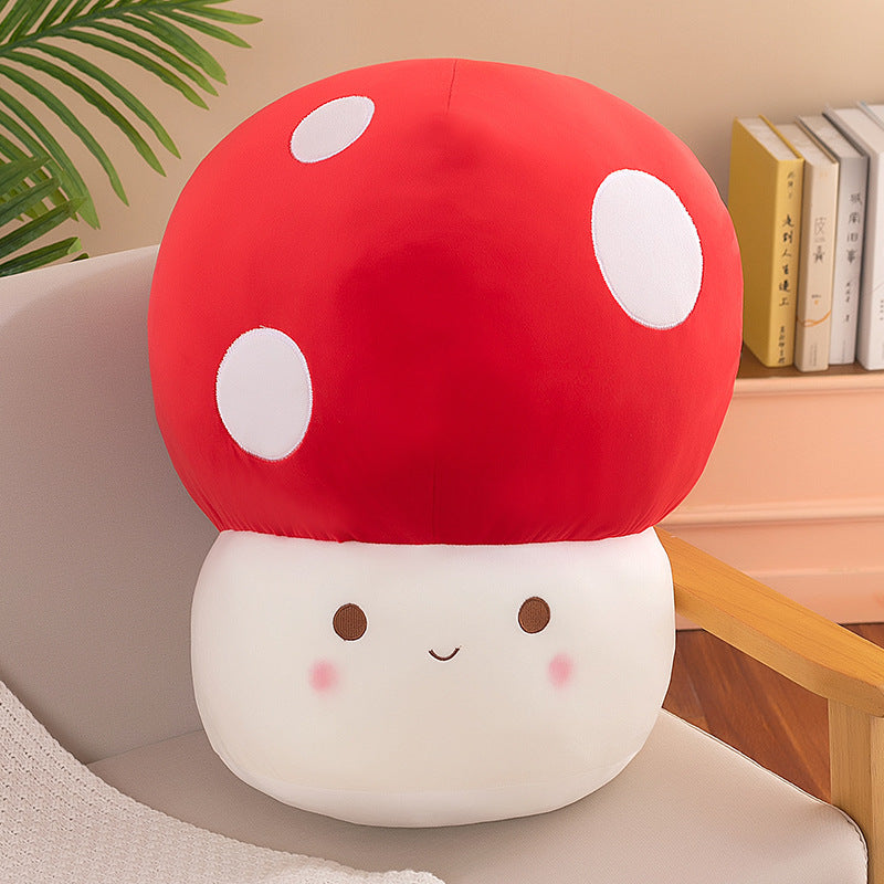 Charming Red Mushroom Figurine side view