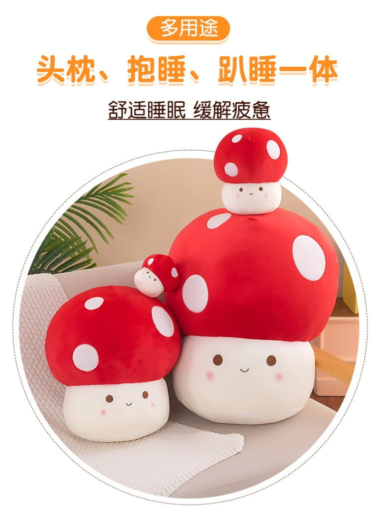 Charming Red Mushroom Figurine on living room table
