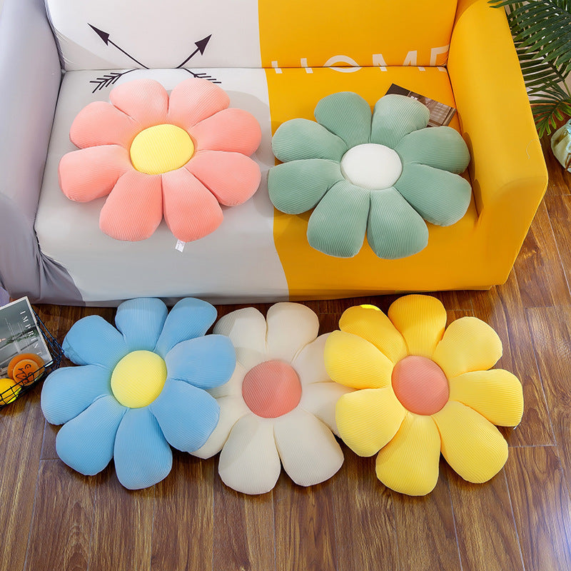 Floral Daisy Cushion Plush Toy side view