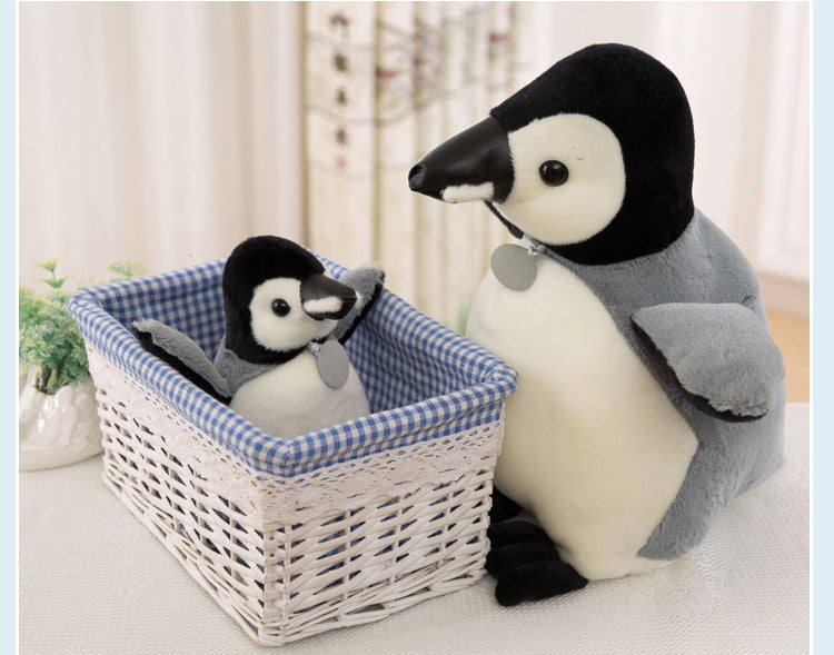Top angle of the Penguin Stuffed Animal