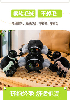 Creepy-Crawly Plush Spider Toy from multiple angles