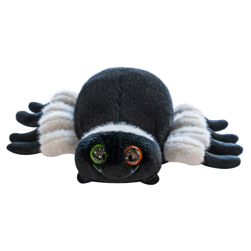 Soft plush spider toy with children