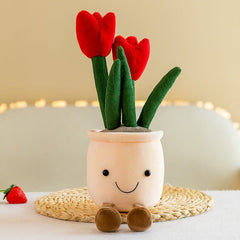 Charming Plush Toy Flower Pot Series Image 9