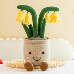 Charming Plush Toy Flower Pot Series Image 4