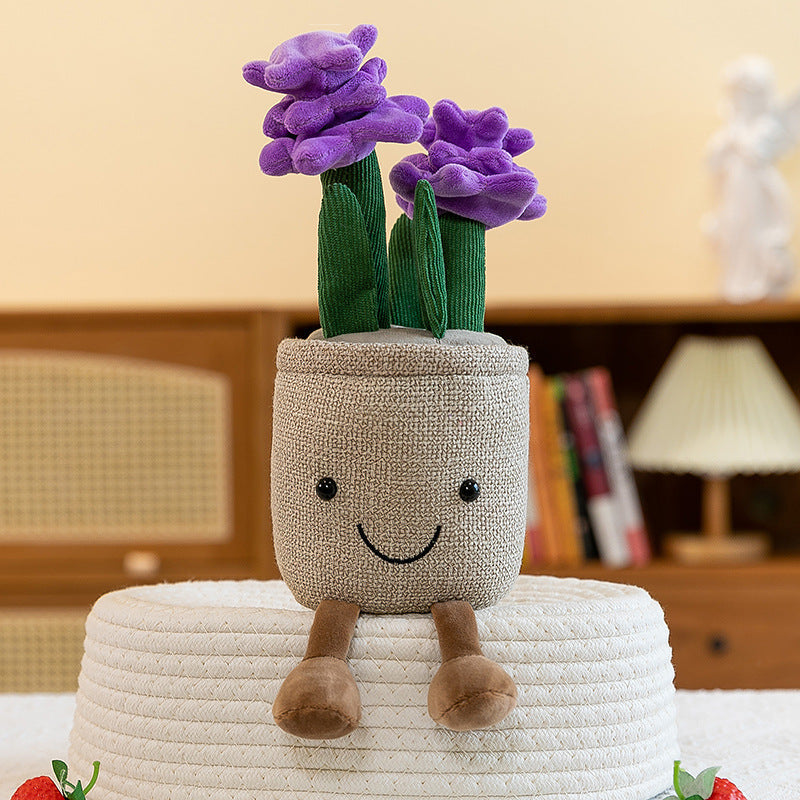 Charming Plush Toy Flower Pot Series Image 9